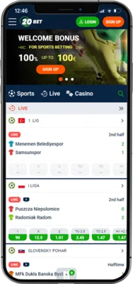 20bet homepage mobile