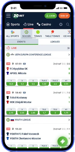 20Bet Champions League Betting App