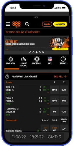 Application for life betting: 888Sport