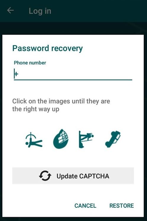 22bet password recovery - Android