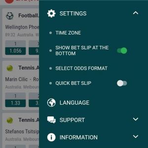 22bet odds format - web/iOS - Step 1