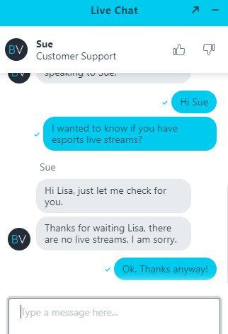 live chat with betvictor support