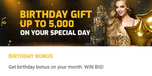 Betvisa Birthday Bonus