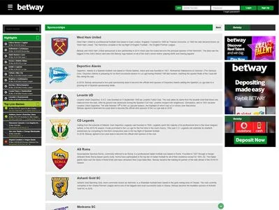 betway sponsorships page