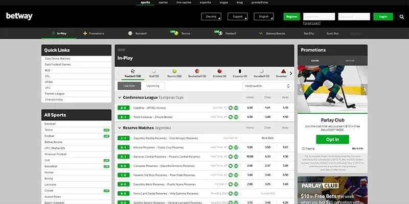 Betway promo page