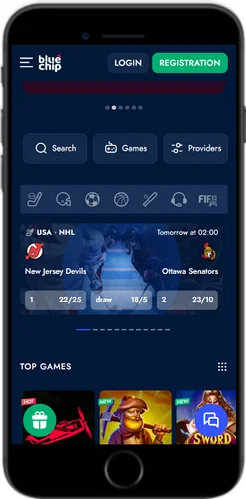 Blue mobile sports betting game # 3 in Canada. bit