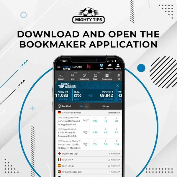 Download the bookmaker application