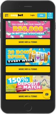 Easybet promo page