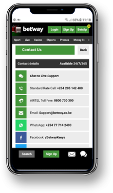 betway mobile support options for Kenya
