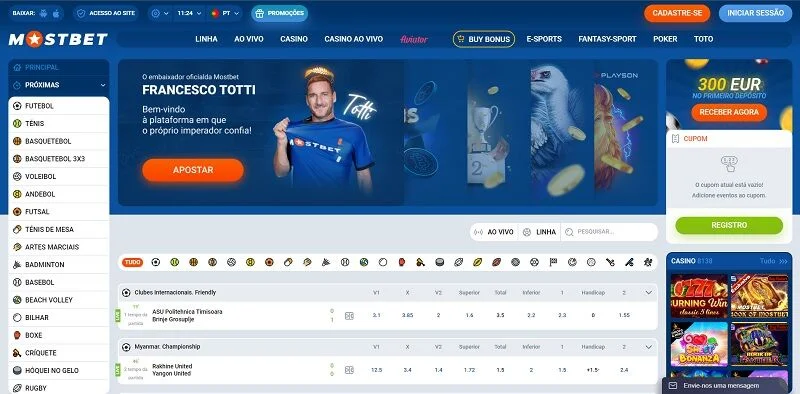 Website in Portugal — MostBet