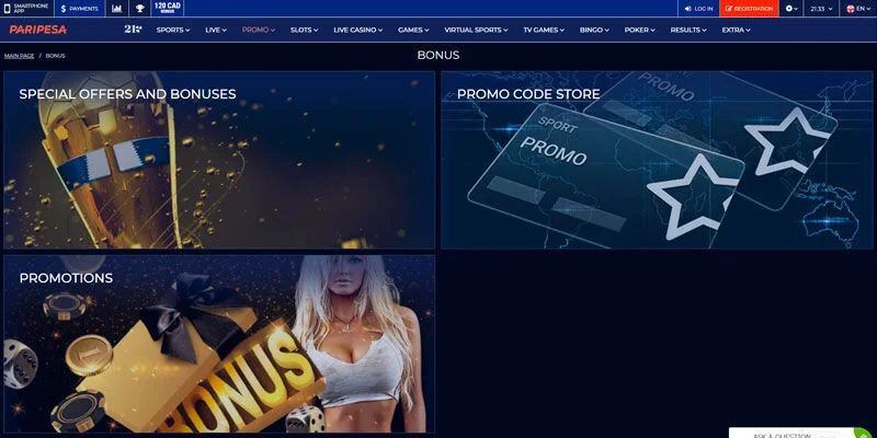 new bookmaker paripesa - home page