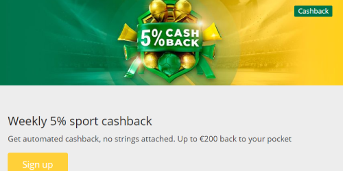 Qbet Weekly Sport Cashback