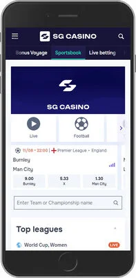 Casino SG sport page