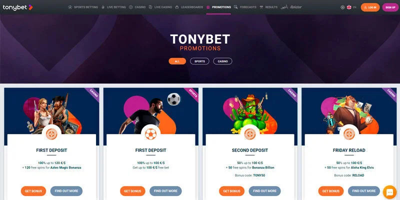 biggest Iceland betting site — TonyBet